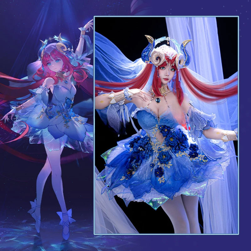 

Genshin Impact Cosplay Nilu Ballet Skirt Cosplay Costume Les Girl Game Dress Sexy Game Suit