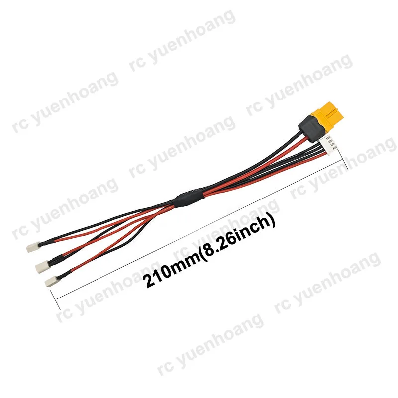 Câble chargeur batterie 1S XT60 BT2.0 1 à 3/4/6 pour drone FPV