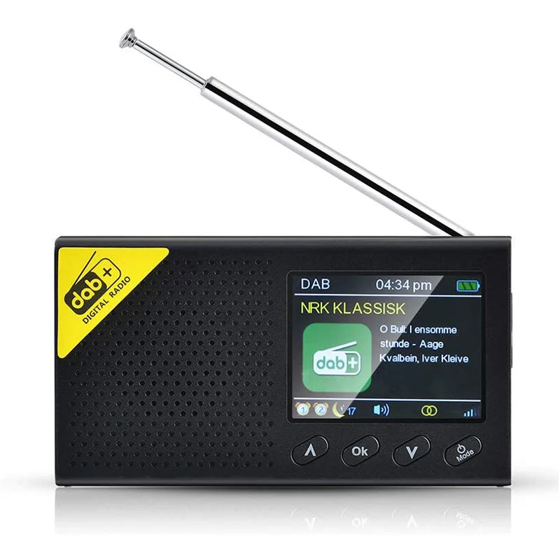 

Портативный радиоприемник RISE DAB/DAB + FM с Bluetooth, цифровое радио, портативный цветной экран, цифровые часы, радио для улицы и помещений