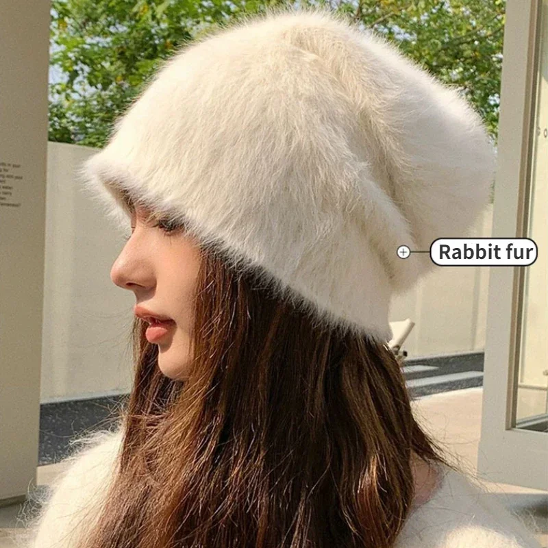 Women's Winter Beanie Hat | Solid Color Stretch Knit Skull Cap For Cold Weather - View #2