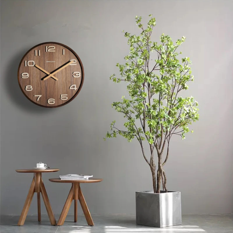 

Antique Style Wooden Wall Clocks Living Room Silent Creative Unusual Children Wall Clock Modern Design Jam Dinding Watch Home