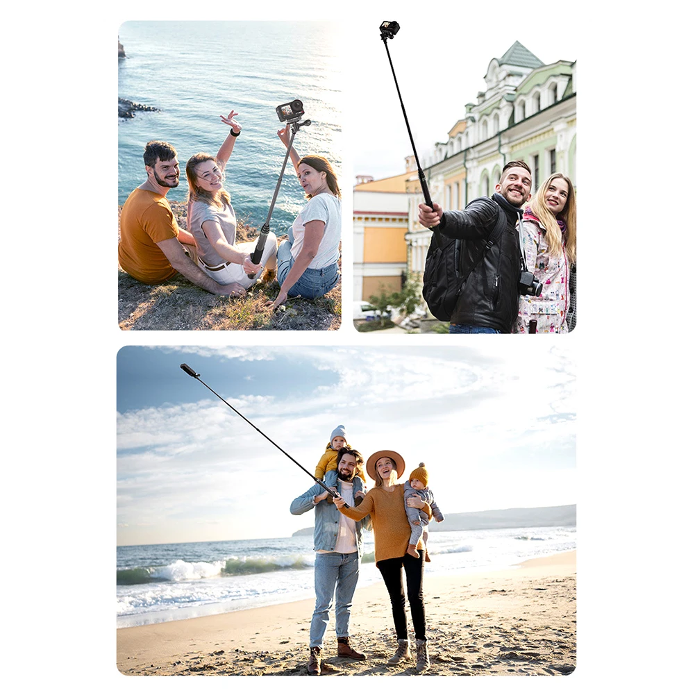 Bastone selfie invisibile in carbonio per action cam_voghion.com