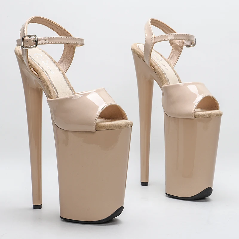 Tacón Alto Zapatilla De Teibolera Black 5