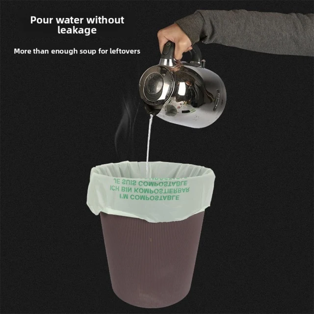 Bolsas de Basura Compostables con Cubo Plegable | Biodegradables