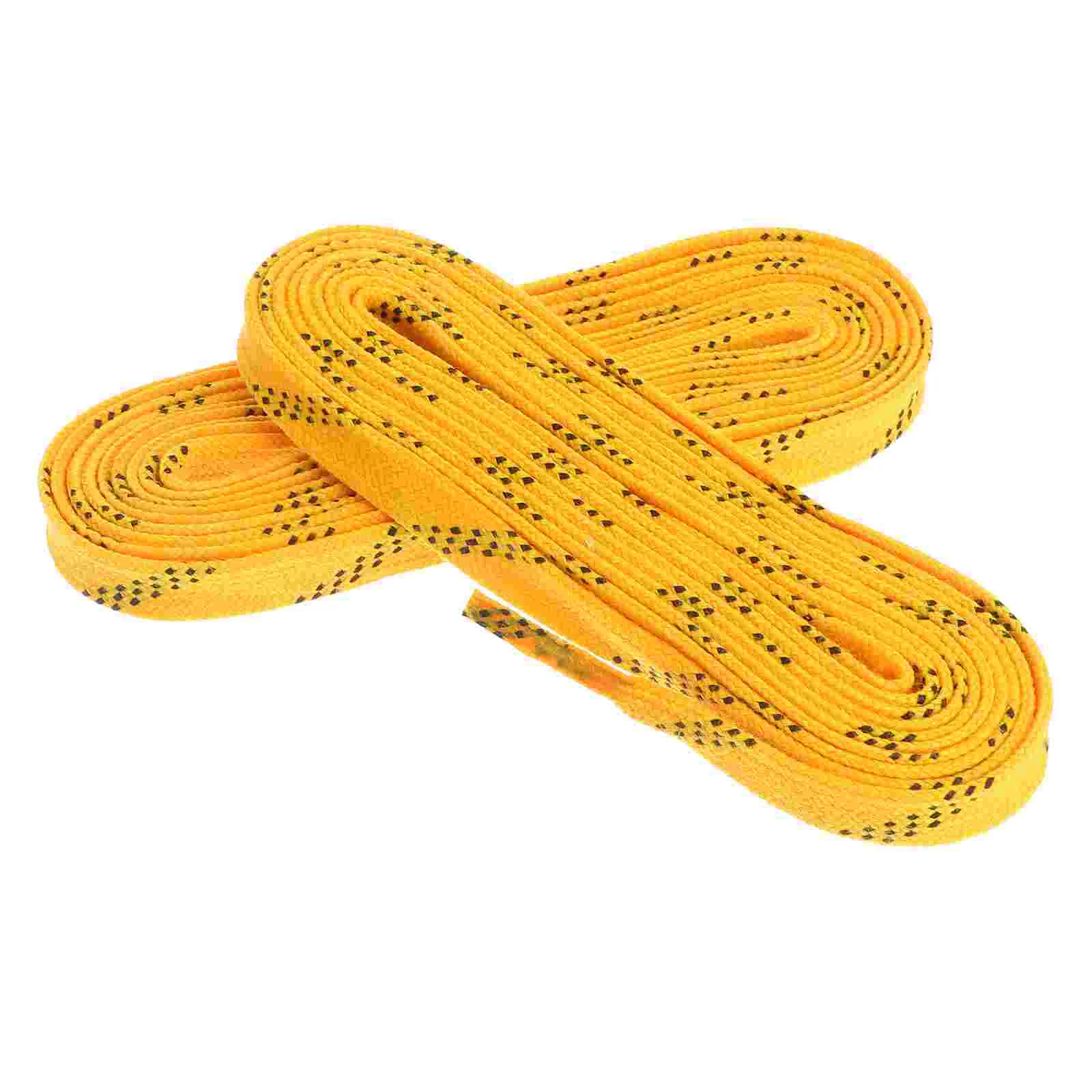 

1 Pair Waxed Mens Sport Shoes Flat Shoelaces Wide Shoe Laces Mens Sport Shoes Anti- Freezing Shoe Strings for Hockey Roller