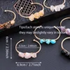 YEEVAA 1pc Natural Crystal Bracelet Irregular Raw Stone Copper Wire Wrapped Chakra Healing Balance Gemstone Bangle Jewelry Gift 2