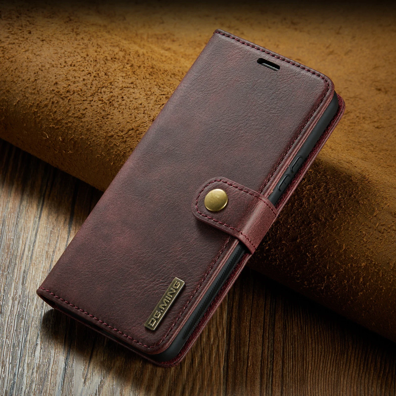 Premium Detachable Magnetic Leather Wallet Case with Card Holder