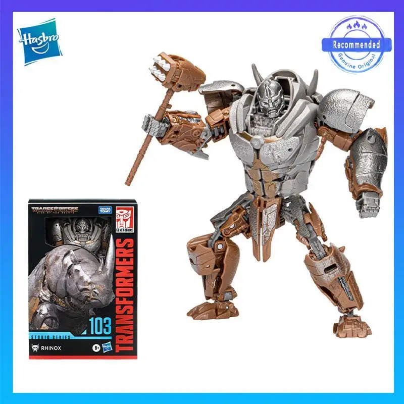 

Hasbro Transformers Authentic Original Voyager 103 Rhinox Movie & Anime Peripherals Gifts Robot Model Toys Action Figures F7245