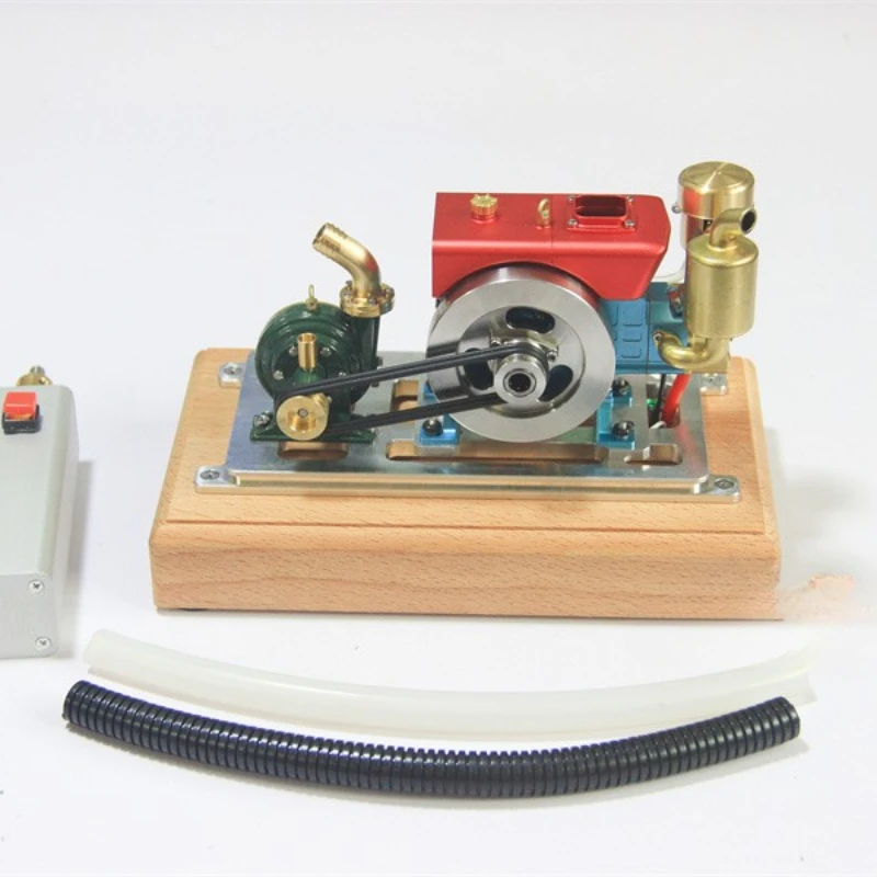 

Retro diesel engine model gasoline engine water pump simulation Mini hybrid gasoline engine starter