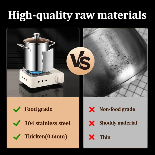 Stainless Steel Deep Frying Pot with Basket 5