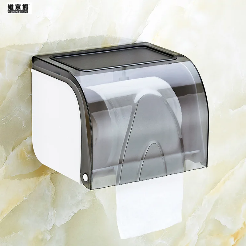 

Toilet Waterproof Tissue Box Toilet perforated roll Paper Box Storage Rack Wall Mounted Tissue Rack Toilet Paper Box