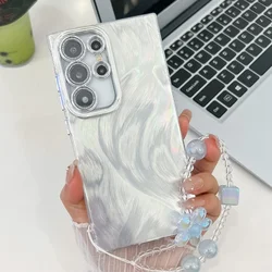 Luxury Laser Gradient Glitter Shockproof Hard Case Cover for Samsung A365G (Siliver veil)