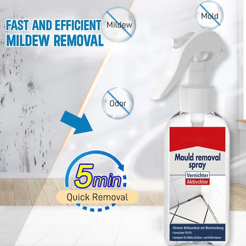 Spray antimoho, limpiador de moho Espuma limpiadora antimoho, potente  limpiador de espuma multiusos, elimina las manchas