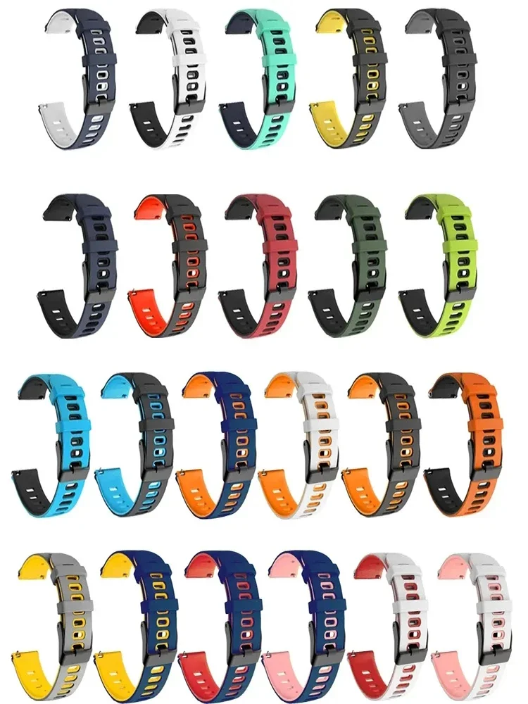 Versatile 22mm Silicone Watch Strap - Stylish Accessory
