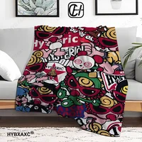 Kawaii H-Hysteric Mini Chrismas Gift Child Blanket Cartoon Decoration Lightweight Comfortable Soft Breathable Ultra Warm Blanket 1