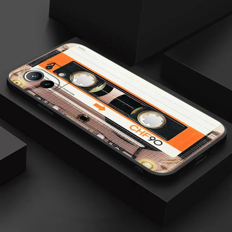 Vintage Music Tapes Cassette Phone Case - Retro Soft Cover Design