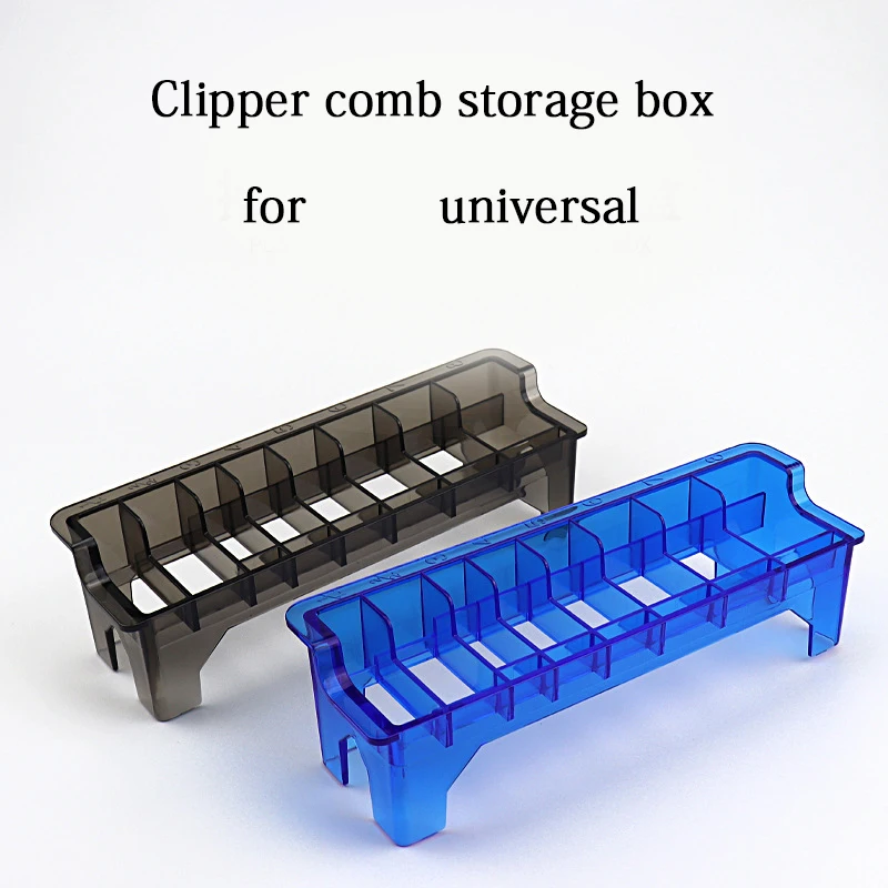 8 Grid Guide Limit Comb Cover Storage Box  Hair Clipper Rack Holder Organizer Case Salon Barber Tools，for general