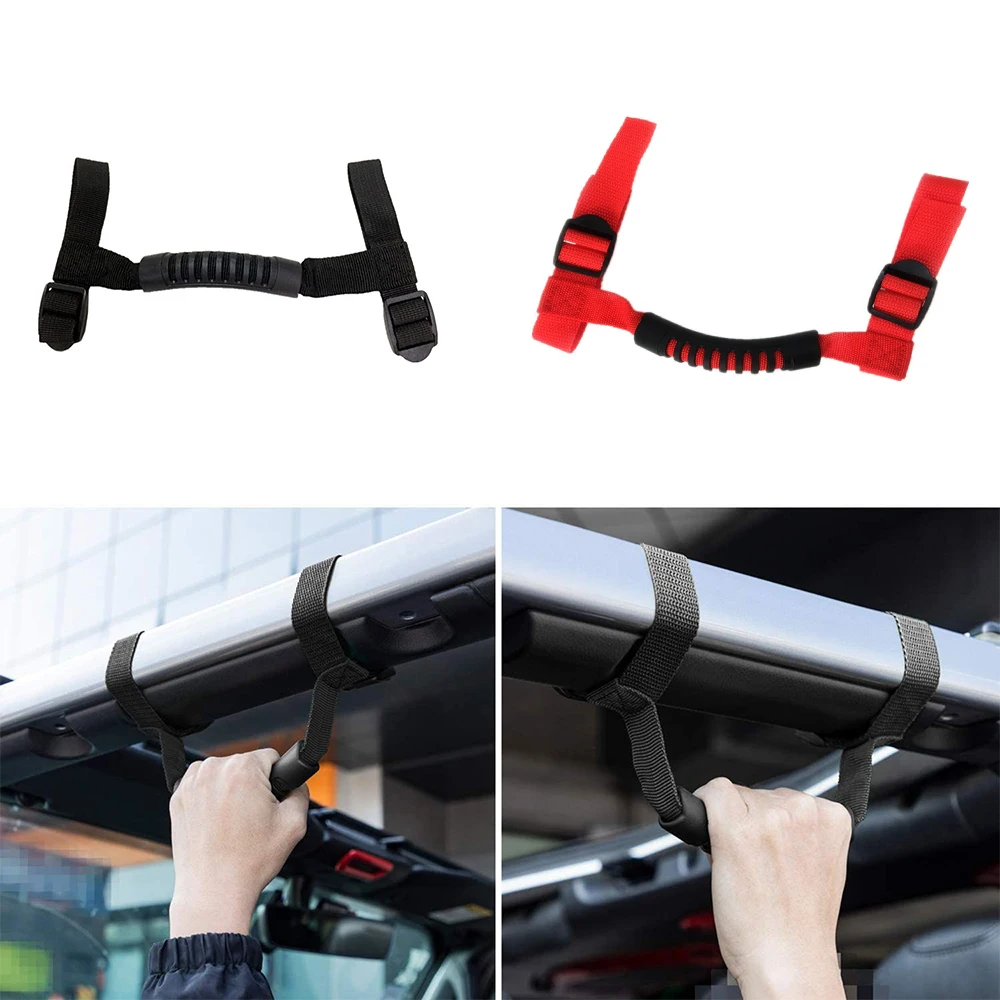 Armrest Top Grab Handles Grip Bar Pulling Tab Roll Bar Mount for Jeep Wrangler CJ TJ JK JL Sports Sahara Rubicon 1pcs/4pcs