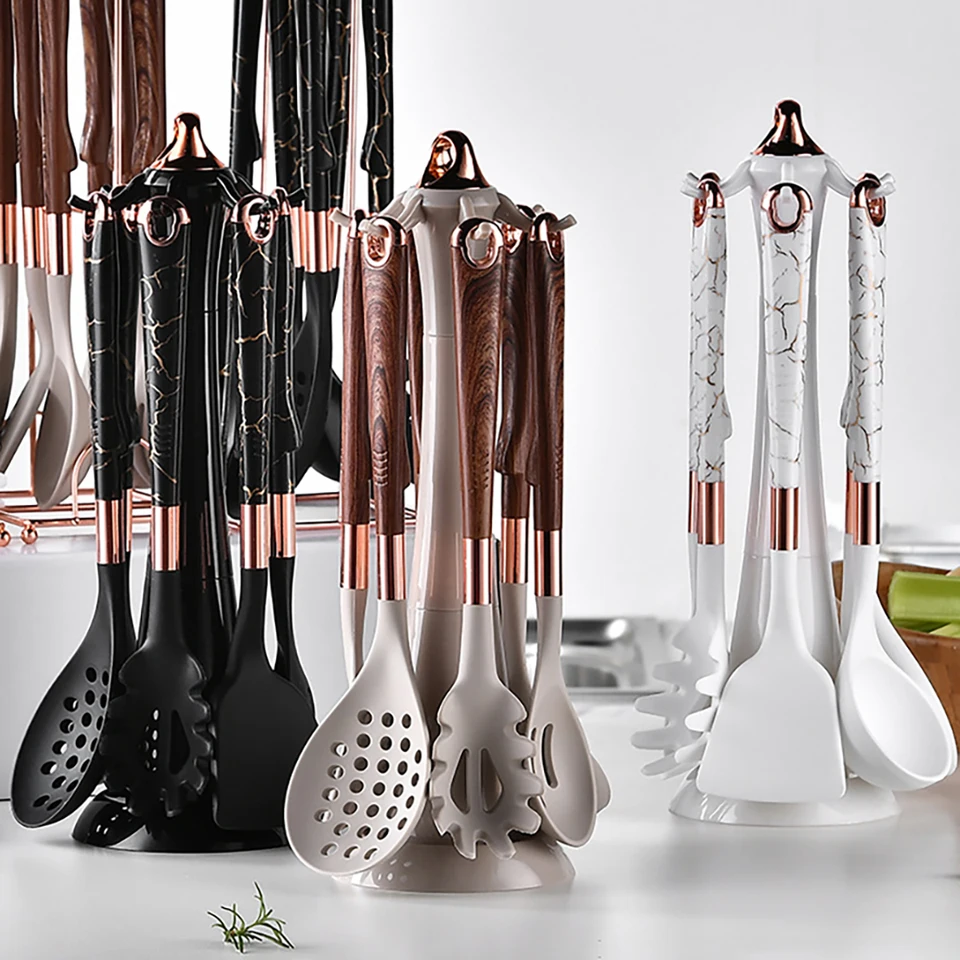 Set 12 Utensili Da Cucina In Silicone Resistente Al Calore
