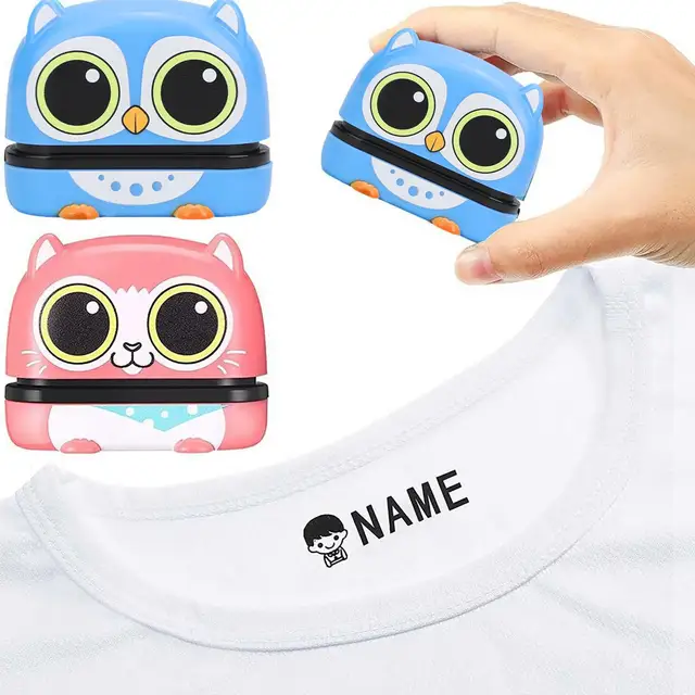 Cartoon Animal Name Stamp Paints Personal Student Child Baby Engraved Waterproof Non-fading Kindergarten Clothing Name Seal 3