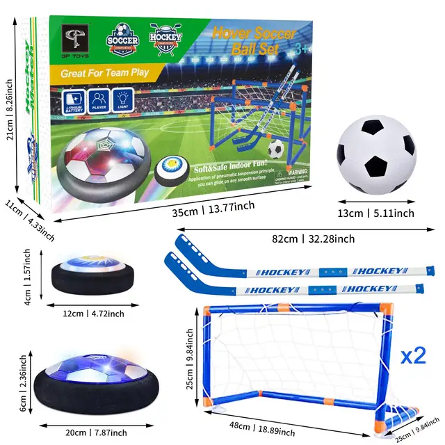 Hover Air Hockey & Soccer Set 4
