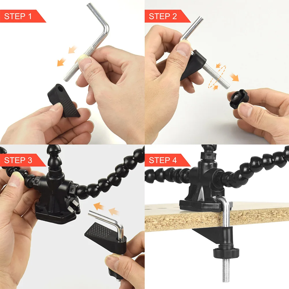 ABS Metal Soldering Third Hand Tool with Flexible Arms for Electronics Repair