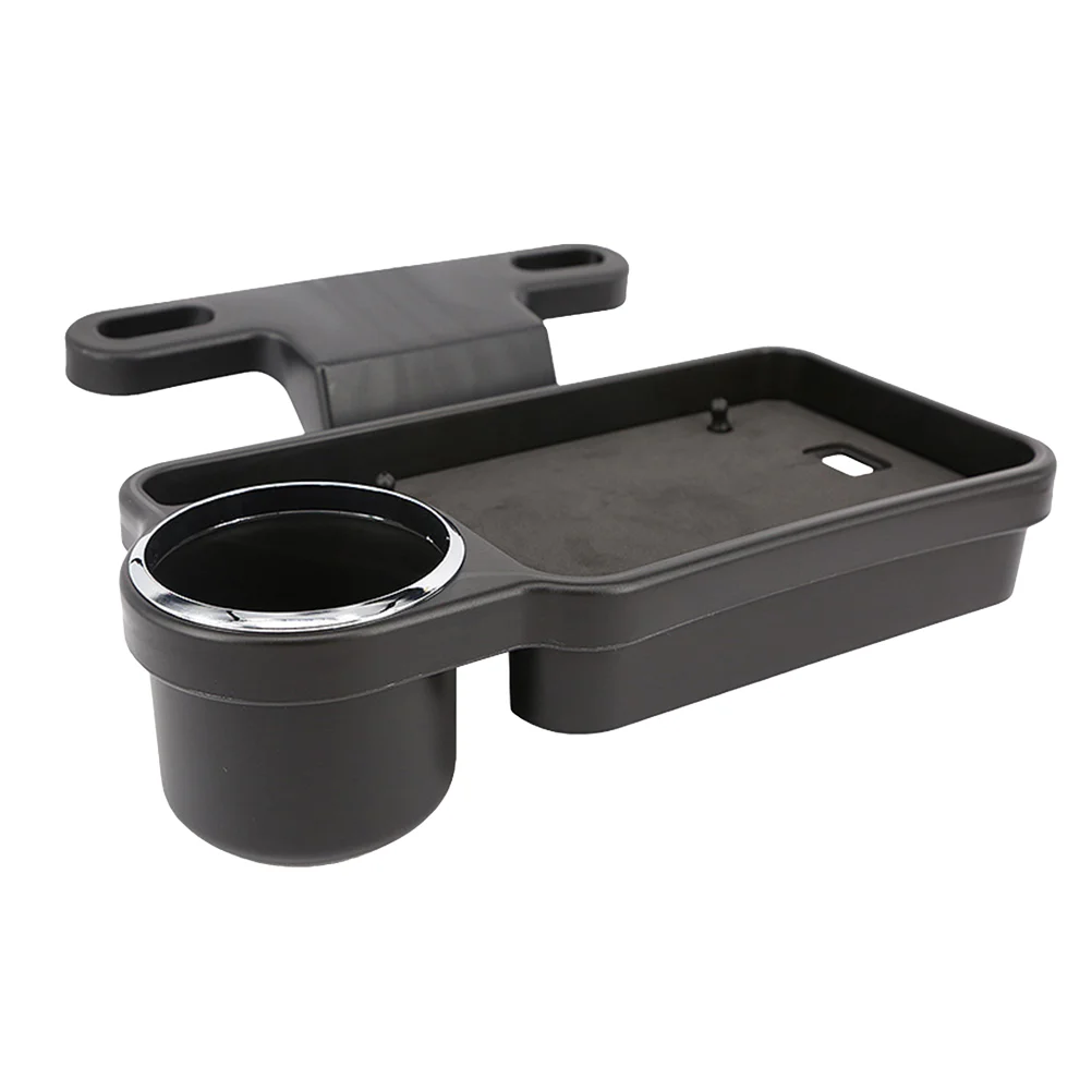 

Universal Car Tray Travel Table Drink Food Cup Tray Folding Holder Desk Stand Mount (Black)