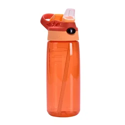 500ml Portable Straw Water Bottle for Kids - Large, Leak - Proof Sports & Fitness Cup with Time Scale (3)