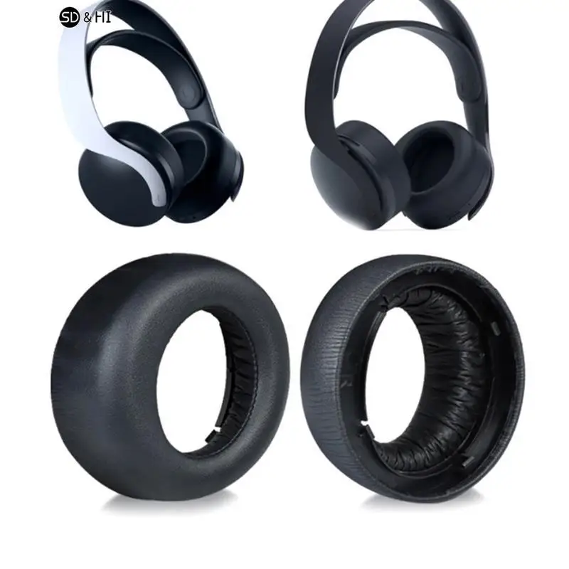 1 Paio Di Auricolari In Pelle Pu Memory Foam Cuscinetti Per Le Orecchie Cuscini Cover Per Sony Ps5 Pulse 3D Headset Cuffie Parti Di Riparazione Di Ric