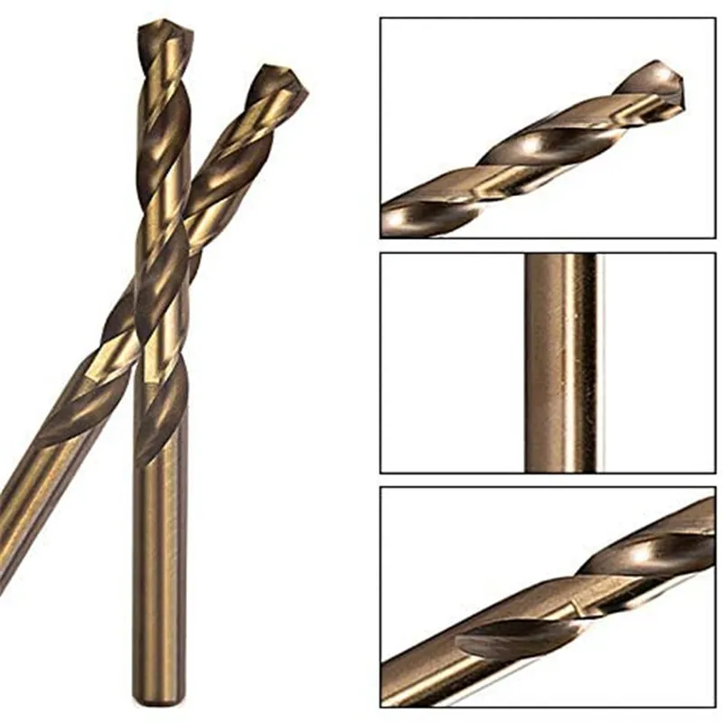 

2.5-13mm HSS Cobalt Drill Bits For Stainless Steel Woodworking M35 Twist Drill Bit Hole Cutter Metal Drilling Round Shank Drills