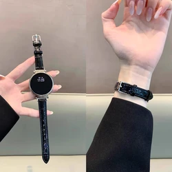 Stylish Leather Loop Strap - Premium Fashion Band for Smartwatches, Available in Multiple Sizes (Black)