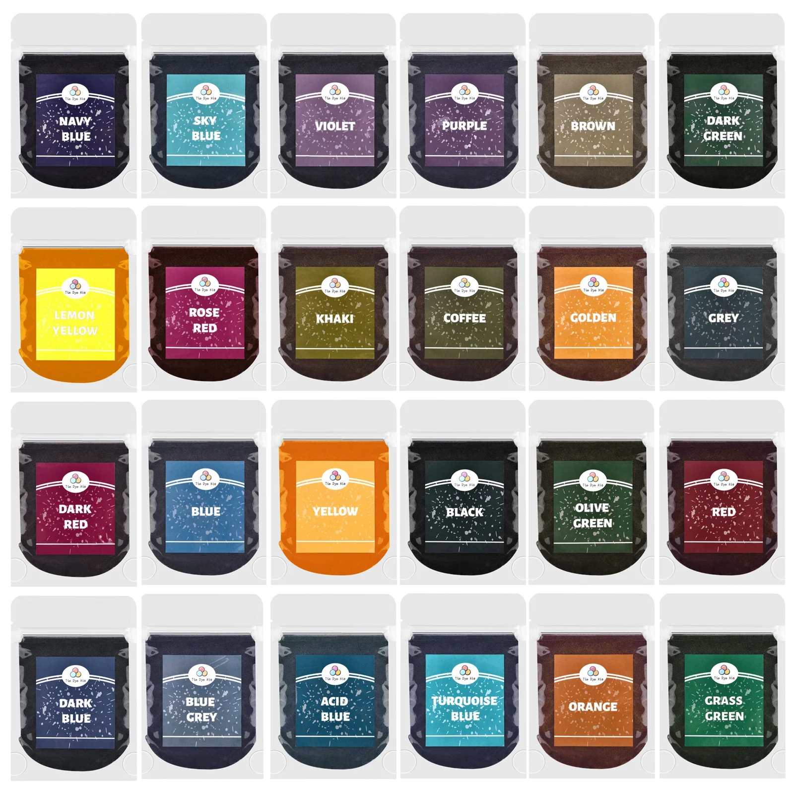Fabric Dyes 10g Textile Dyeing DIY Garment Tie Dyeing Cotton Linen Jeans Canvas Pigment Fabric Coloring Clothing Refurbished
