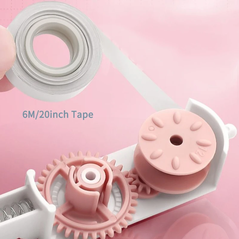 Retractable Correction Tape White Out Refillable Tape Applicator 8 Replacement Whiteout School Office Supplies