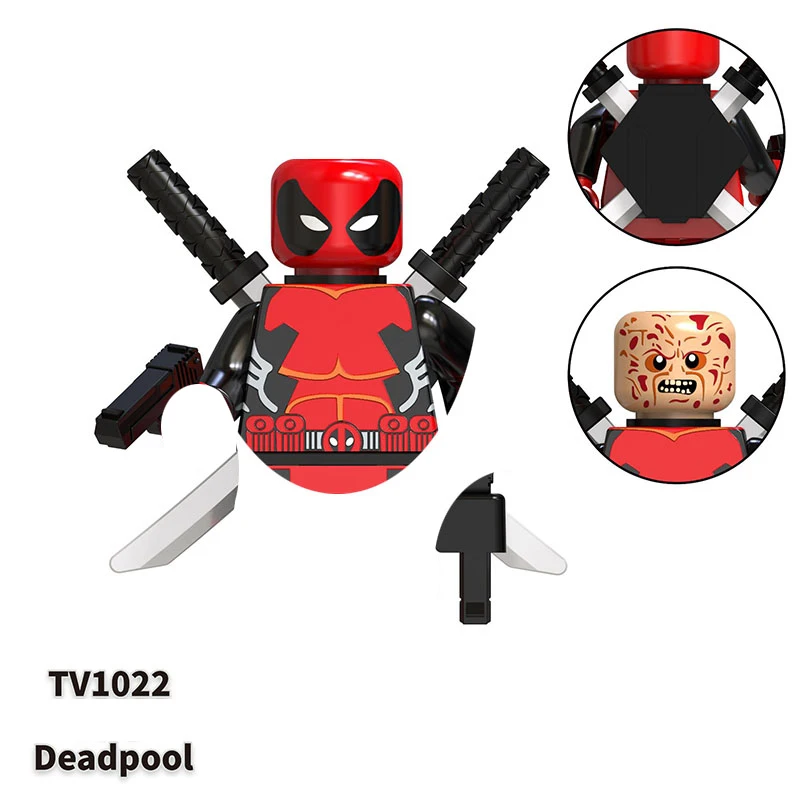 Hasbro Marvel Legends Spider Man Venom Deadpool Building Blocks Mini Action Figures Bricks Educational Diy Toys Gifts