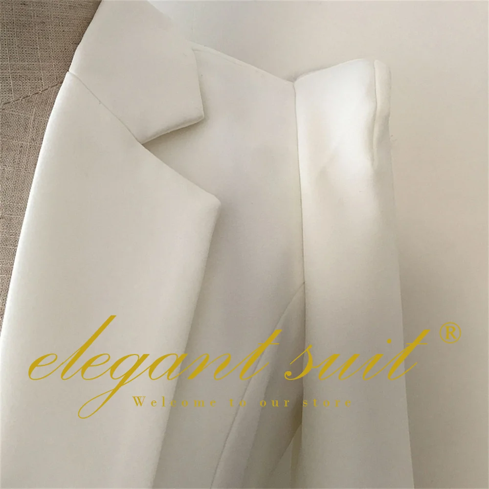 Women's Padded Shoulder Blazer - High Quality Customized Elegant Single Button Jacket for Office Party Casual Suit
