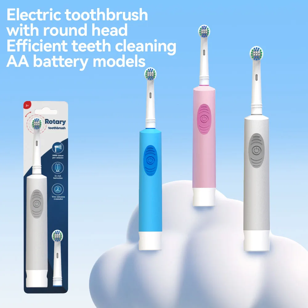 Electric Toothbrush Rotary Round Head Adult Soft Bristle Induction Automatic Couples Set Compatible With Oraby