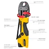 HHYD-1532 Rechargeable Portable Hydraulic Tong Electric Pipe Wrench Thin Wall Stainless Steel Clamping Electro-hydraulic pliers 5