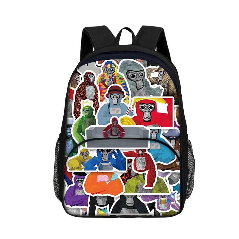 2025 New Game Gorilla Tag Student 3D Print Backpack Child Casual Pattern Schoolbag 16inch Waterproof Knapsack Custom Backpacks 6