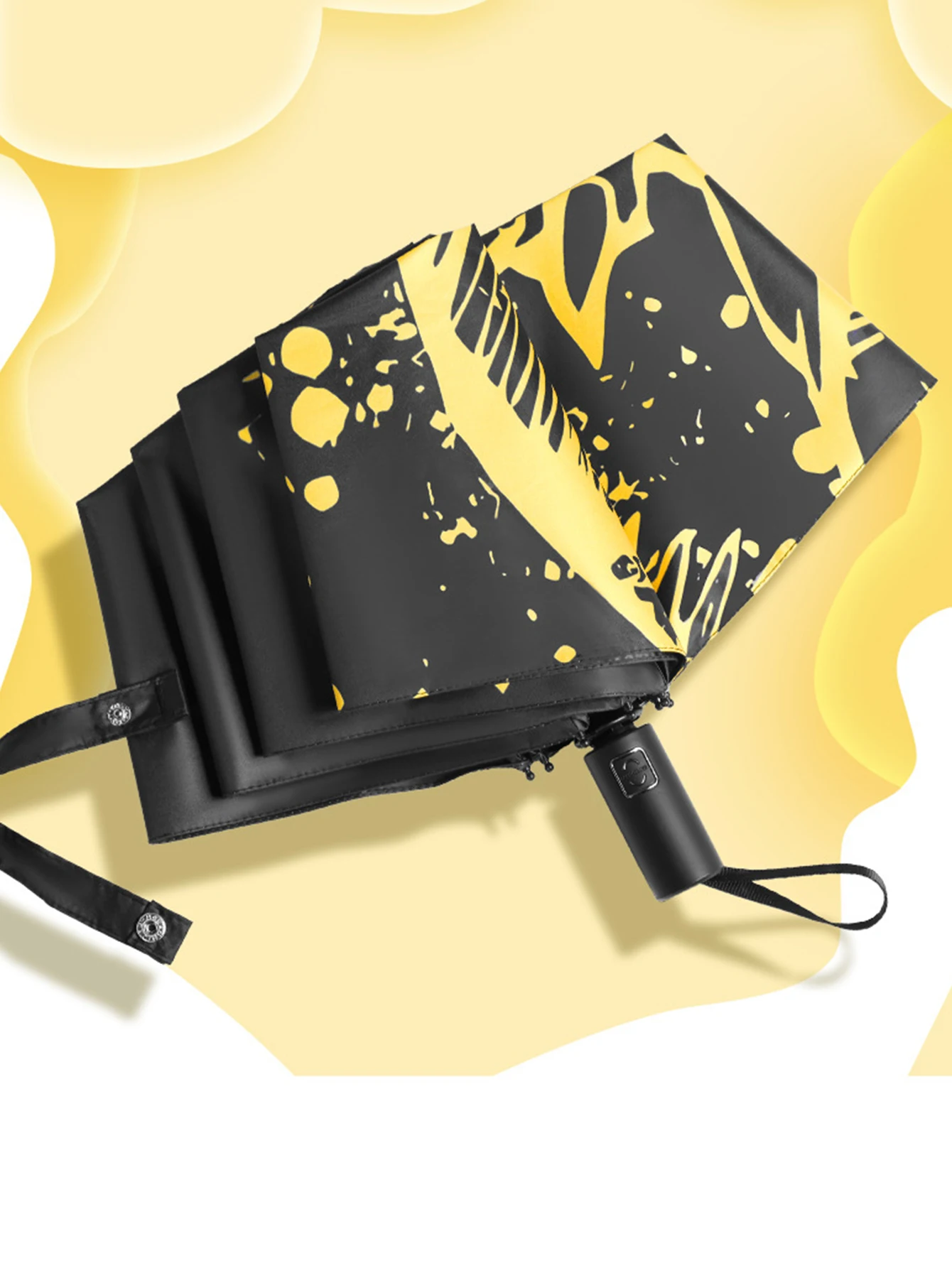 Dinosaur Umbrella Three fold Thick Black Glue Fully Automatic Sun Protection Umbrella For Rain And Sun Protection