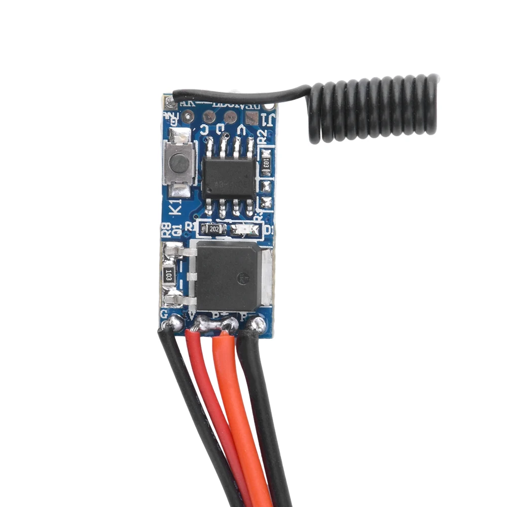 433MHz DC 5-12V Wireless Remote Control DC Motor Speed Controller LED Light PWM Speed Regulation Dimming Module