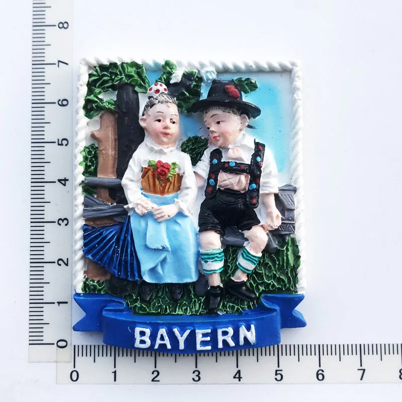 

Баварийный символ, магнит на холодильник из смолы, Национальная подвеска, туристический сувенир, крафтовое украшение