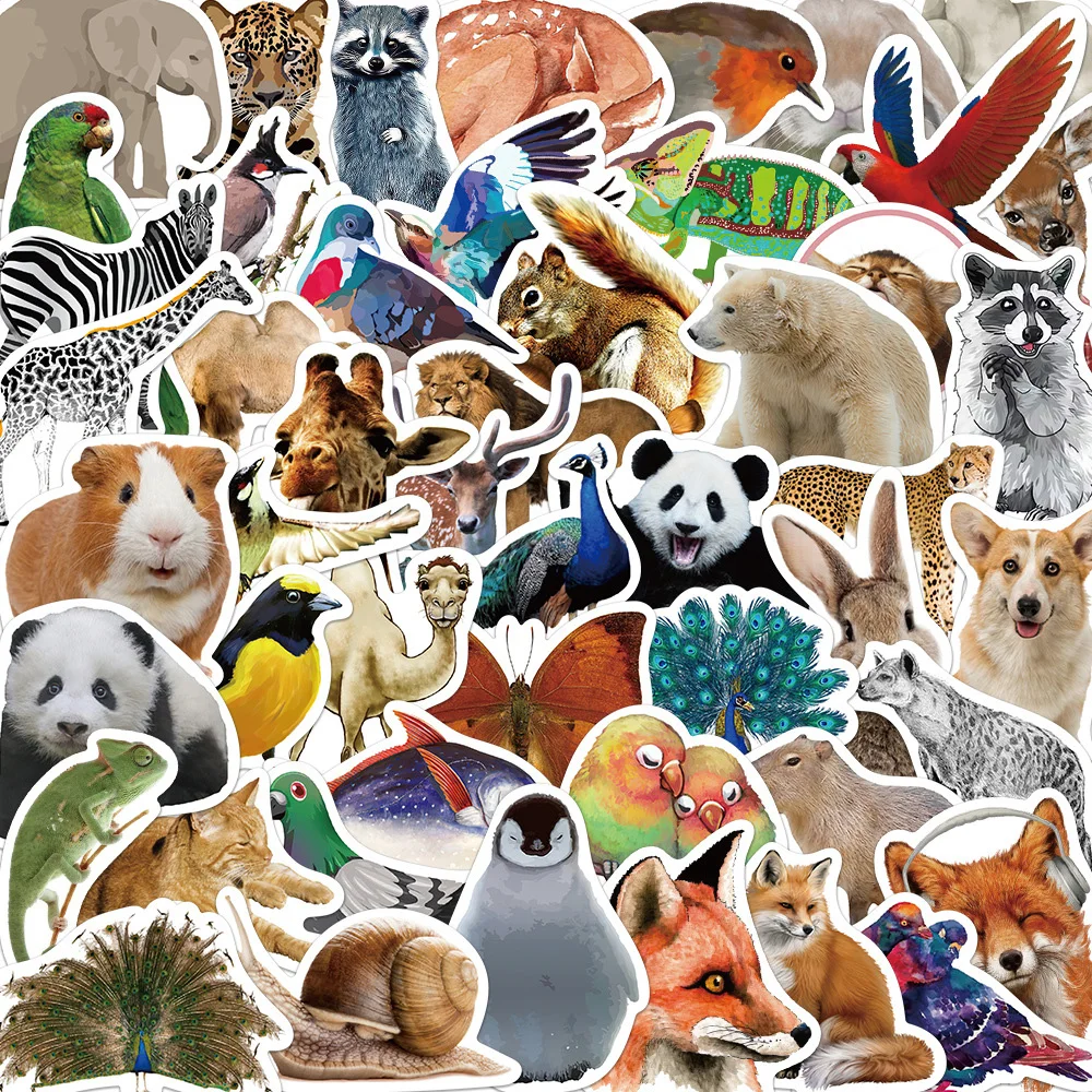 

10/30/50pcs Cute Cartoon Animal Graffiti Stickers DIY Car Motorcycle Travel Luggage Phone Guitar Laptop Cartoon Sticker Kid Toy