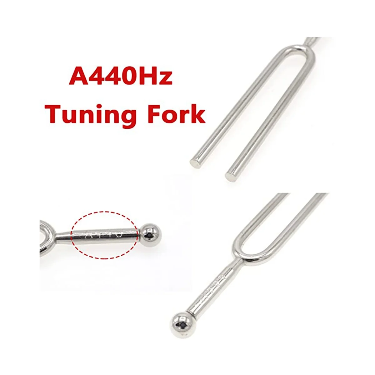 440 Hz Tuning Fork Standard Pitch Tuning Fork Set for Guitar Violin Tuning Music Accessories