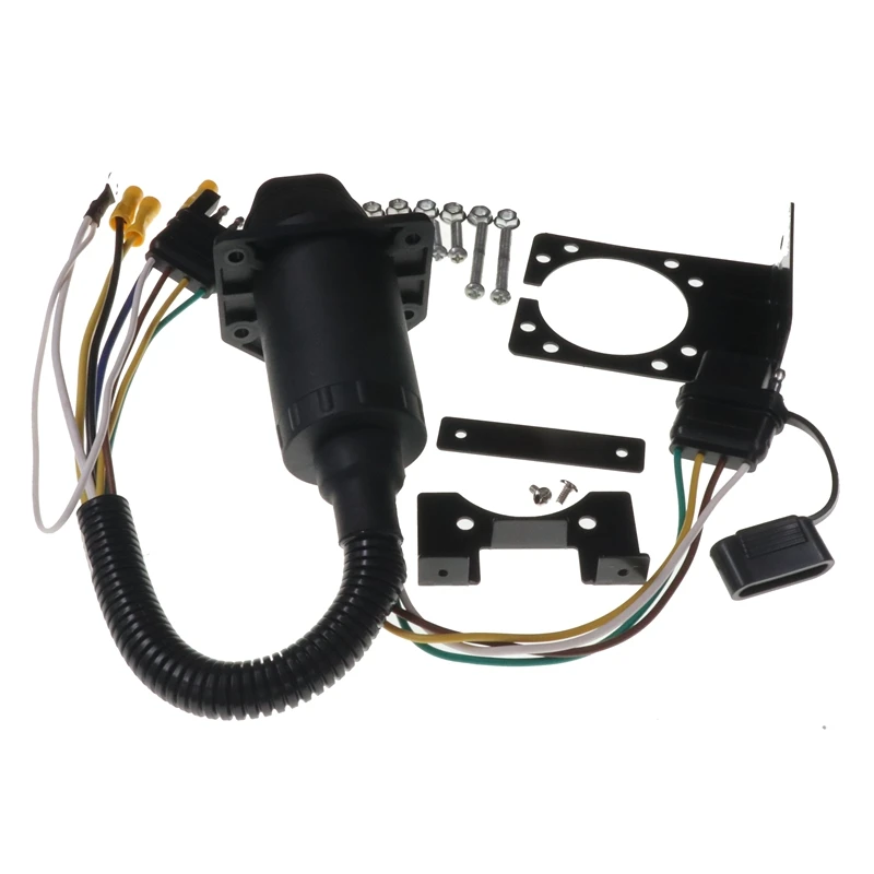 Trailer connector, trailer plug adapter, American 4-pin to 4+7-pin converter, RV power supply, tail light connection for cars