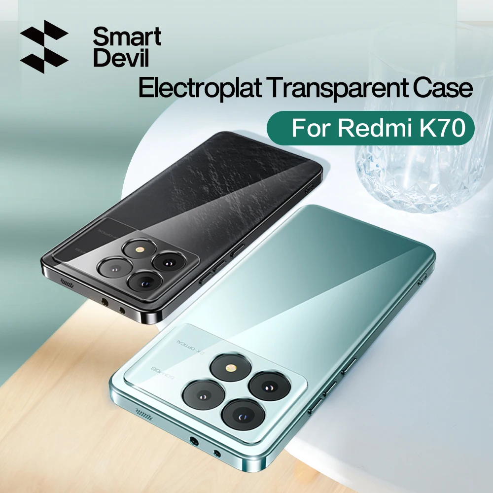 Custodia Per Telefono Trasparente Smartdevil Per Redmi K70 Pro K70 Custodie Per Telefono Antiurto In Silicone Morbido Anti-Caduta Per Poco F6 X6 Pro