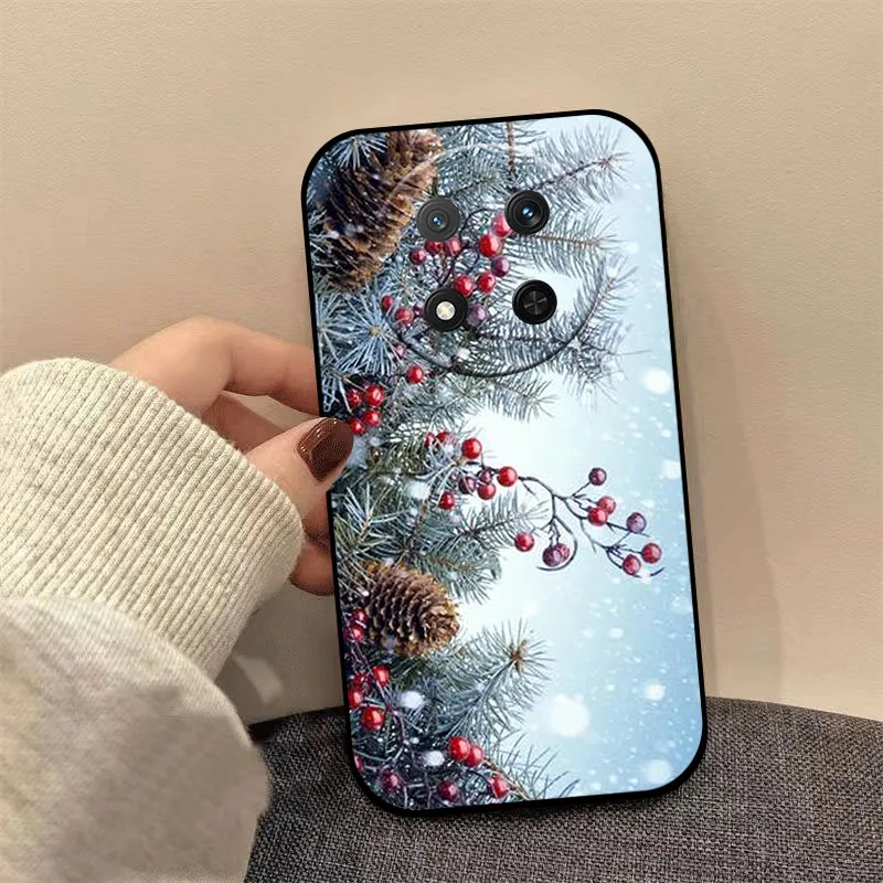 Christmas Style Shockproof Silicone Phone Case with Lens Protection