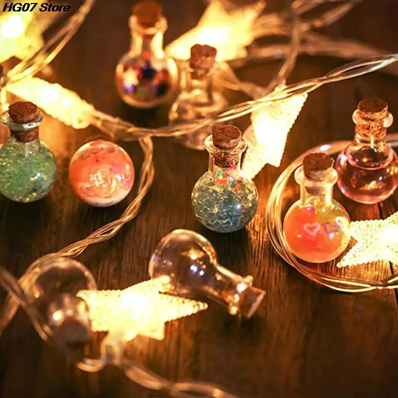 Mini Glass Bottles 10 Pcs Glass Bottles Miniature Potion Bottle Mini Cork Glass Vials Wedding DIY Mini Drift Bottle Wishing Perfume