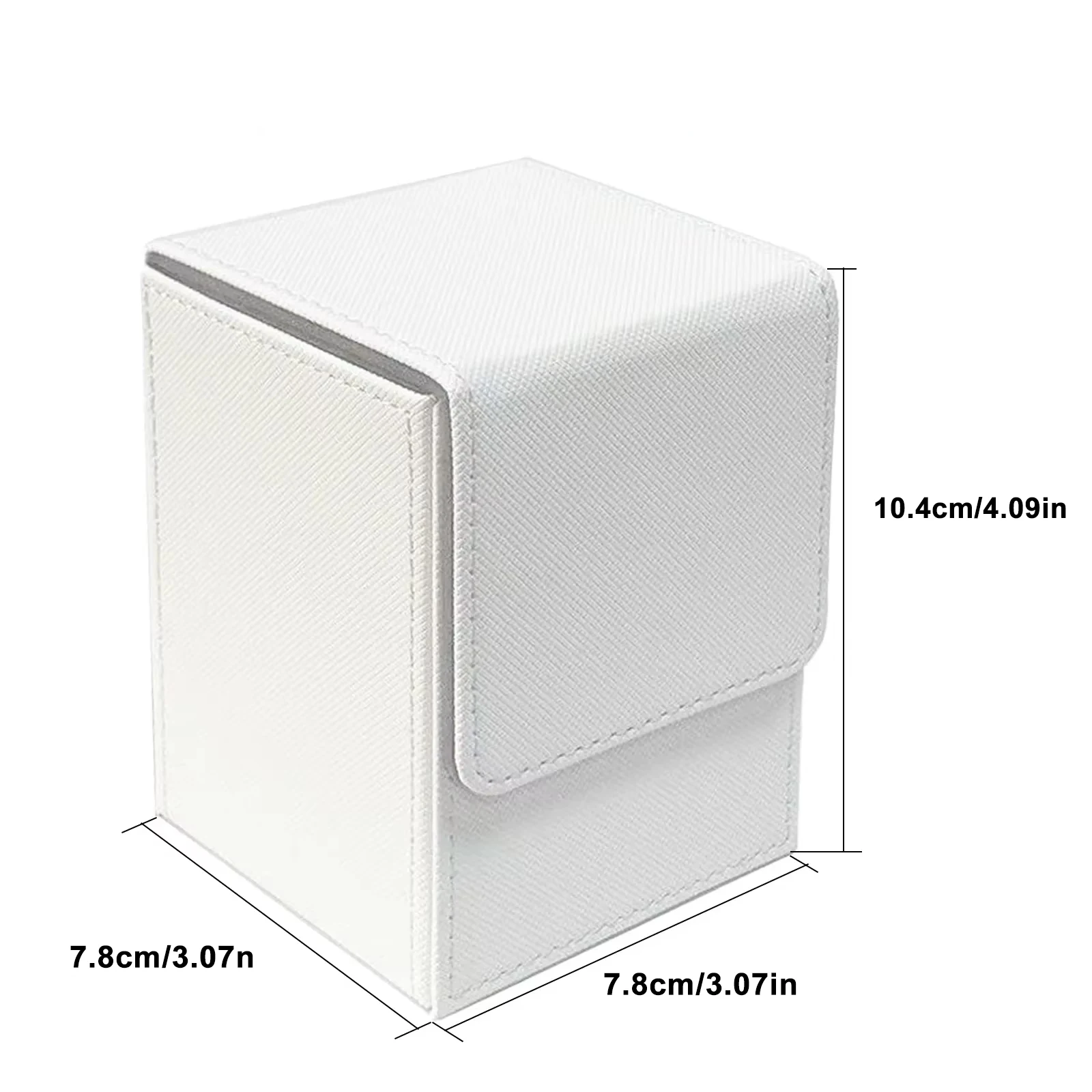 Card Deck Box Card Deck Case Holds 100+ Sleeved Cards PU Leather Card Storage For game trading cards