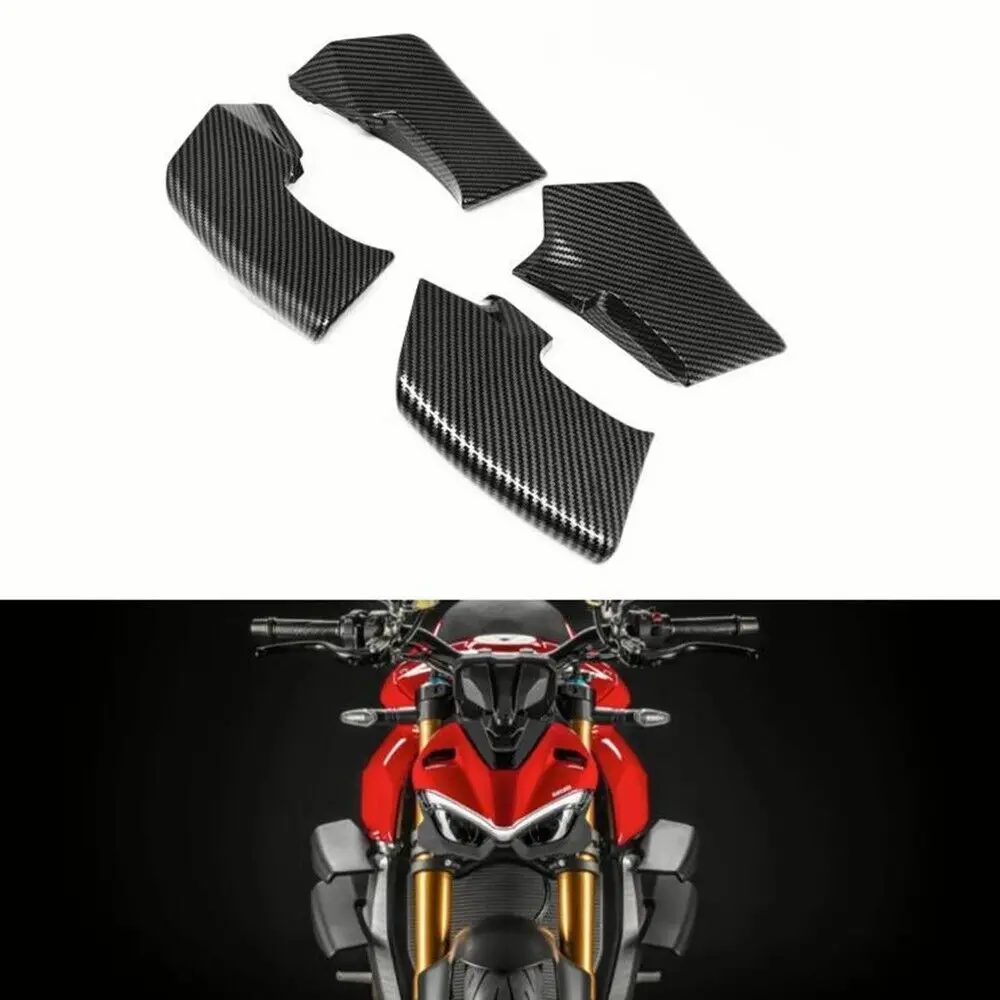 

Мотоциклетные аксессуары, спойлер из углеродного волокна Fxed Winglets Wings Trim Cover Guards для DUCATI Streetfighter V4 V4S V4SP V2 V2S