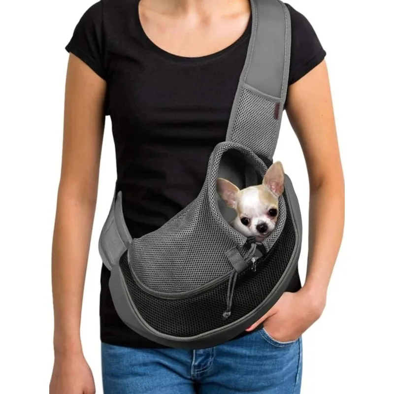 1P Hondentas Huisdier Puppy Carrier S/L Outdoor Reizen Hond Schoudertas Mesh Oxford Sling Handtas Tote Pouch Yorkie Chihuahua
